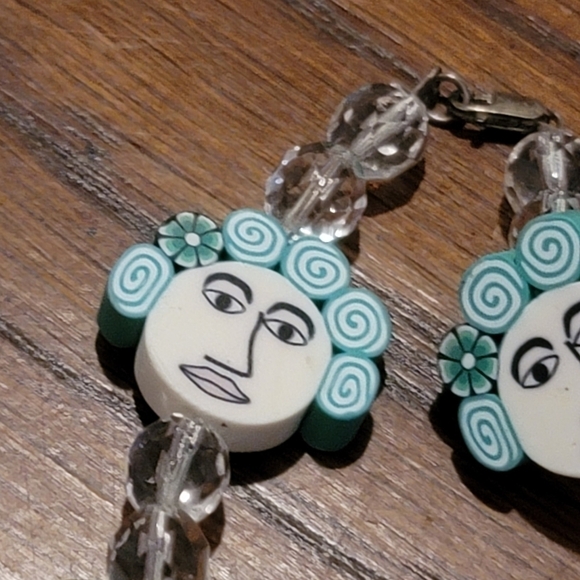 FUN necklace ladies hearts beads women unique eccentric - Picture 8 of 10